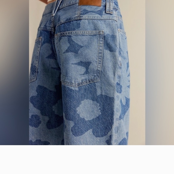 🪻 Free People We The Free Blue Montana Camo Bermuda Shorts Sz.29 EUC - Picture 6 of 8